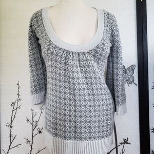 [dELiA*s] Soft Gray Bell Sleeve Scoopneck Sweater